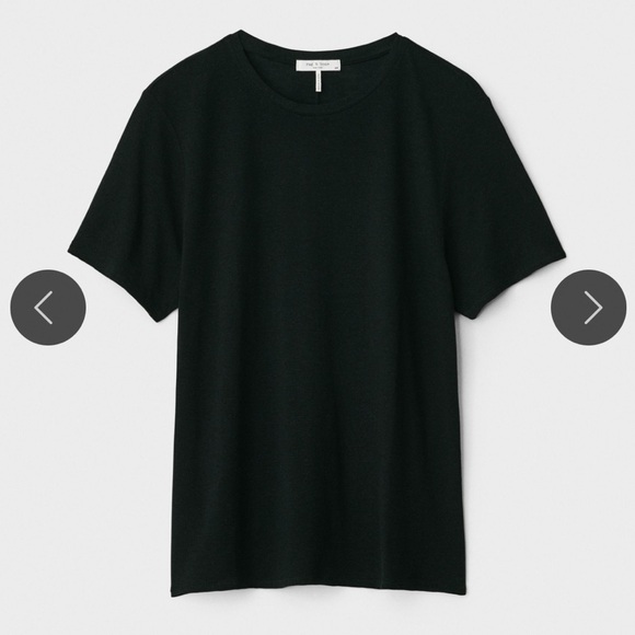Rag & Bone Michal Linen Tee in Black - Picture 5 of 12